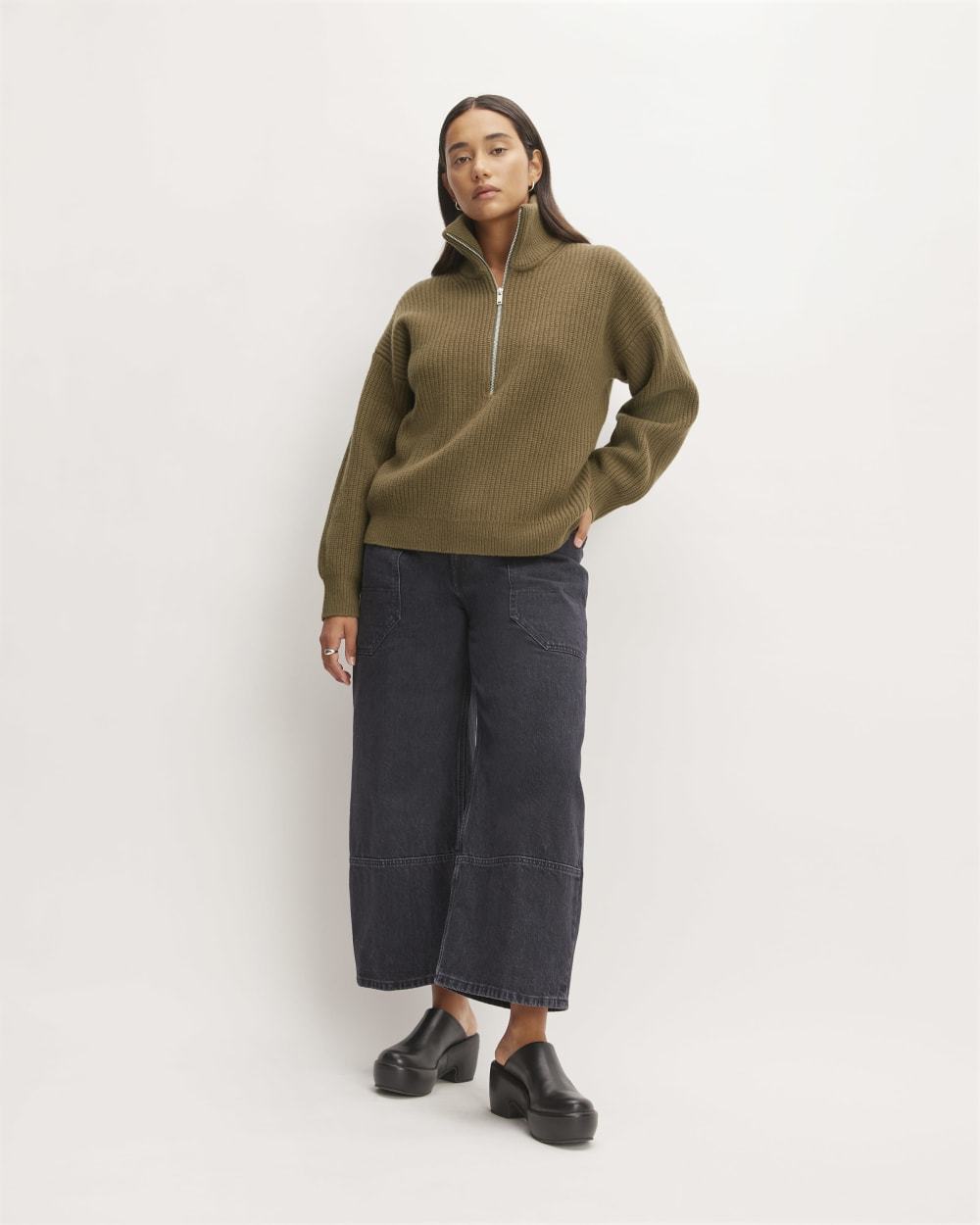 The Felted Merino Half-Zip Sweater