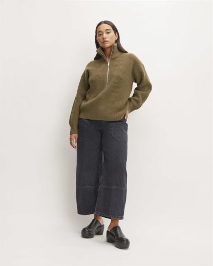 The Felted Merino Half-Zip Sweater