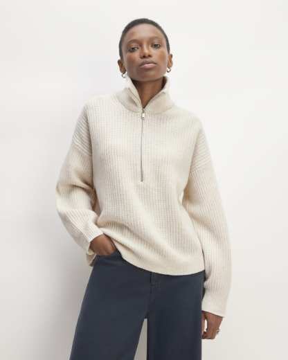The Felted Merino Half-Zip Sweater