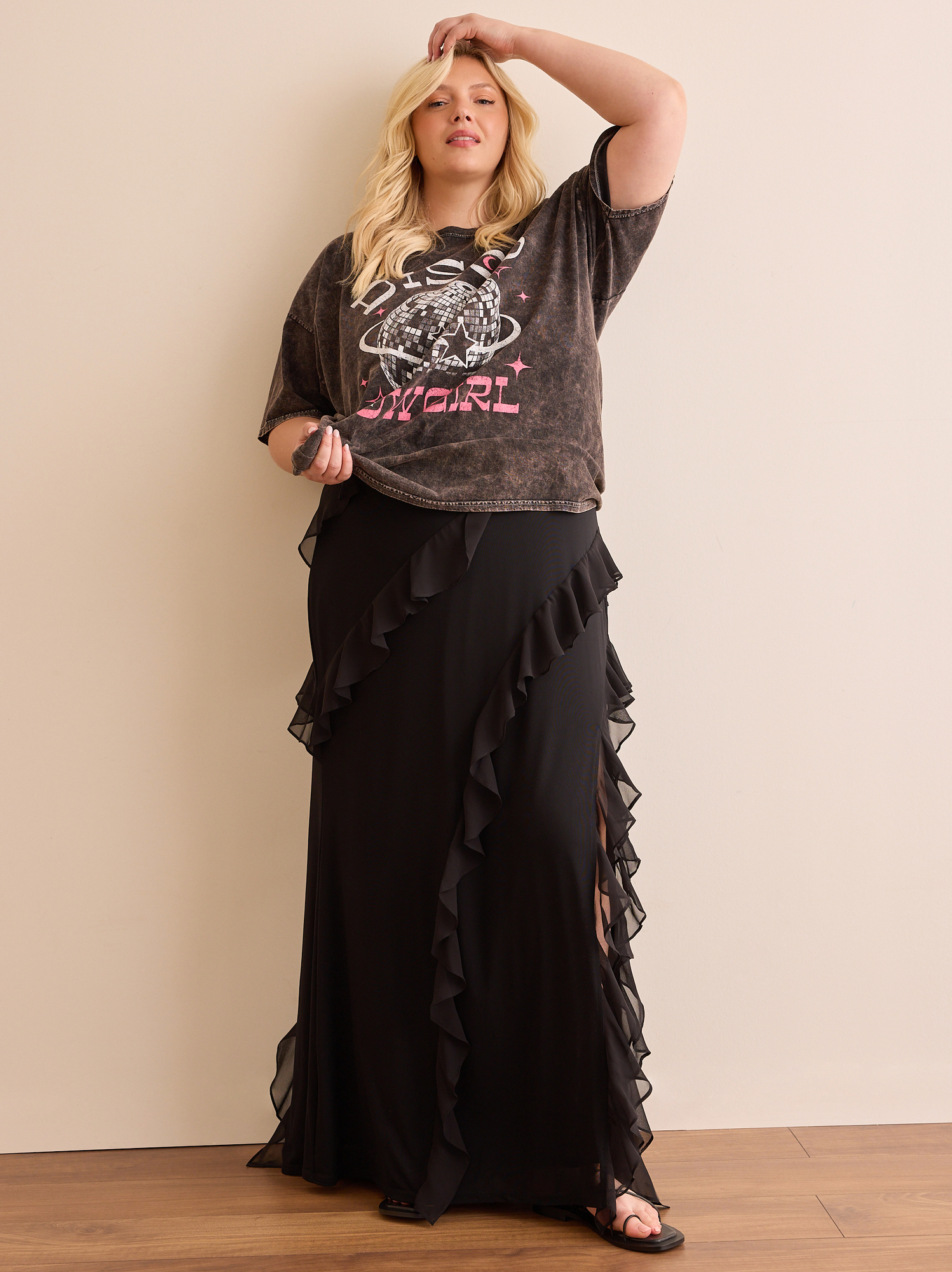 Disco Cowgirl Oversized Tee