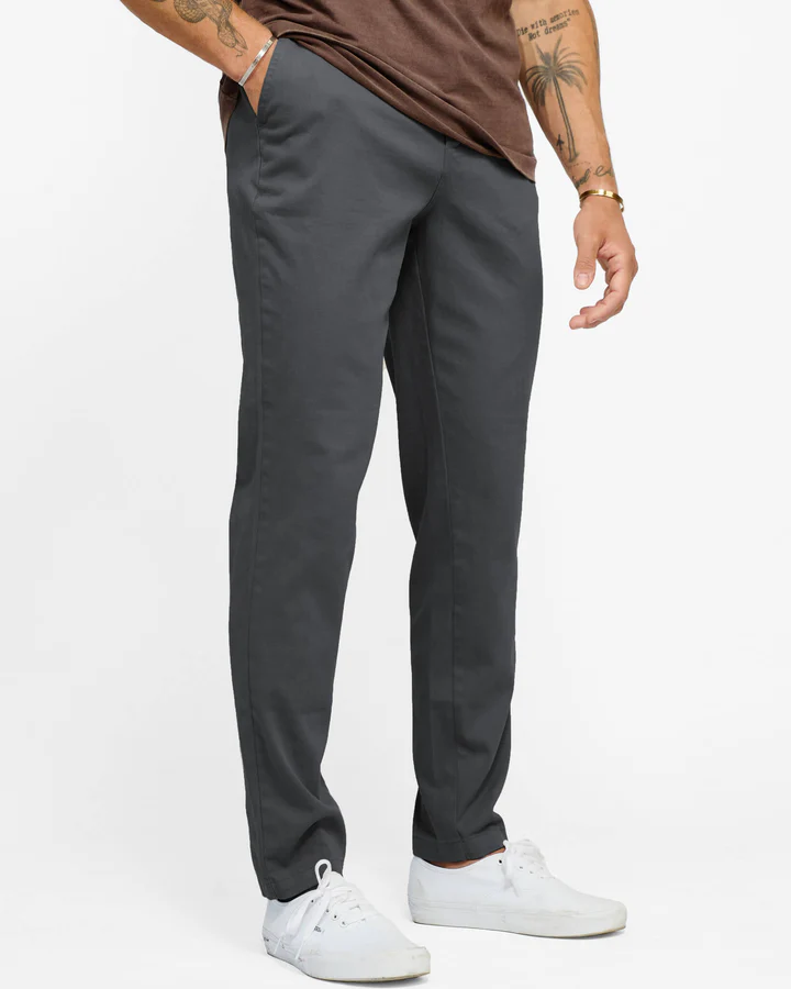 Men's Casual Stretch Twill Cotton Chino Pants