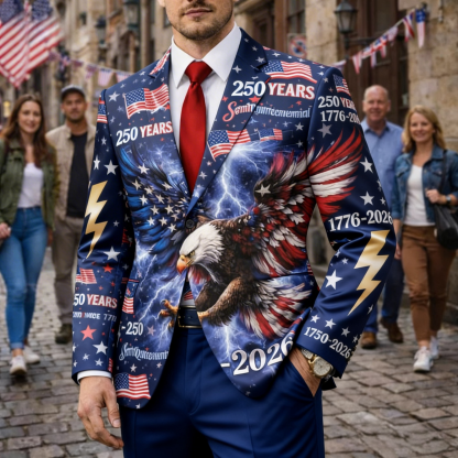 Men's America 250th Anniversary Thunder Eagle Blazer Suit 
