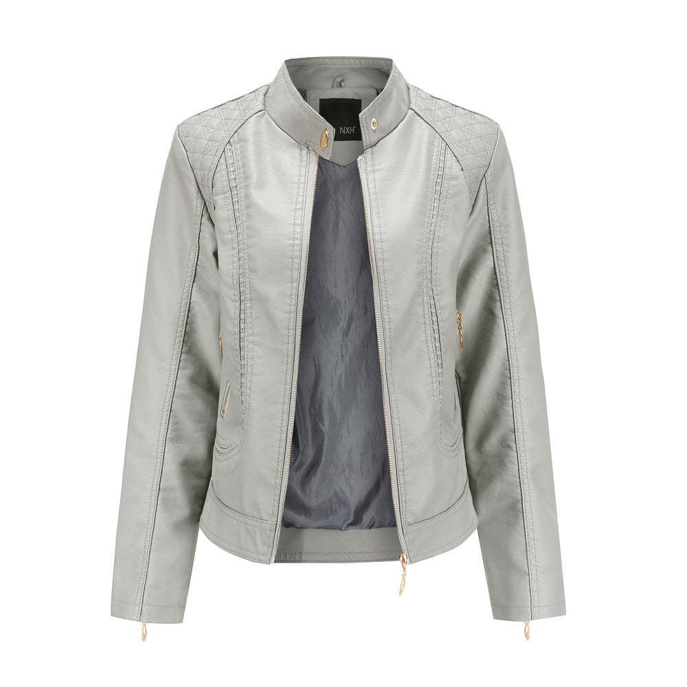 2021 Women's Leather Jackets 100% polyurethane