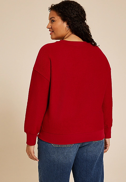 Plus Size Hallmark Movies Relaxed Fit Sweatshirt