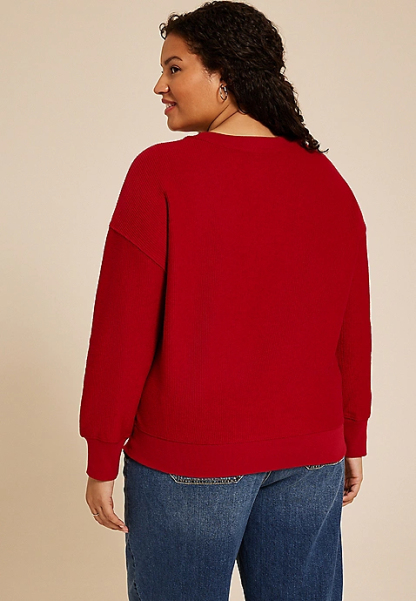 Plus Size Hallmark Movies Relaxed Fit Sweatshirt