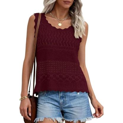 Women's Boho Beach Knit Crochet Tank Tops