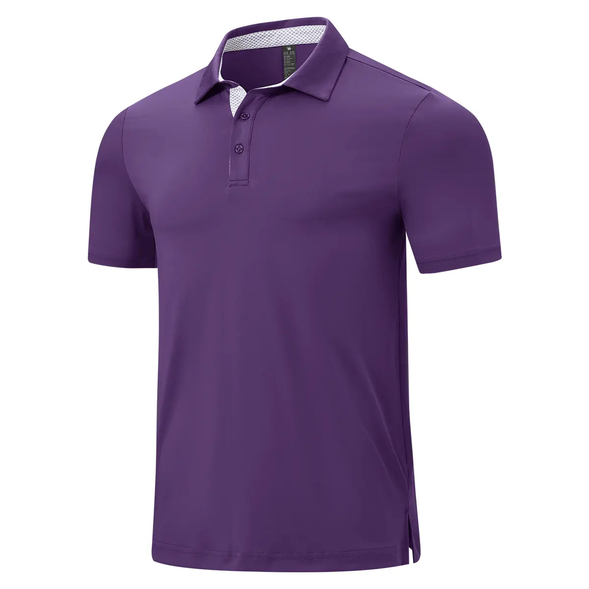 Men's Classic 3-Button Moisture Wicking Athletic Short Sleeve Golf Polo 