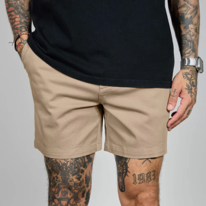 Men's Casual Stretch Twill Cotton Chino Shorts
