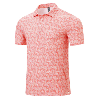 Men's Classic 3-Button Moisture Wicking Athletic Short Sleeve Golf Polo 