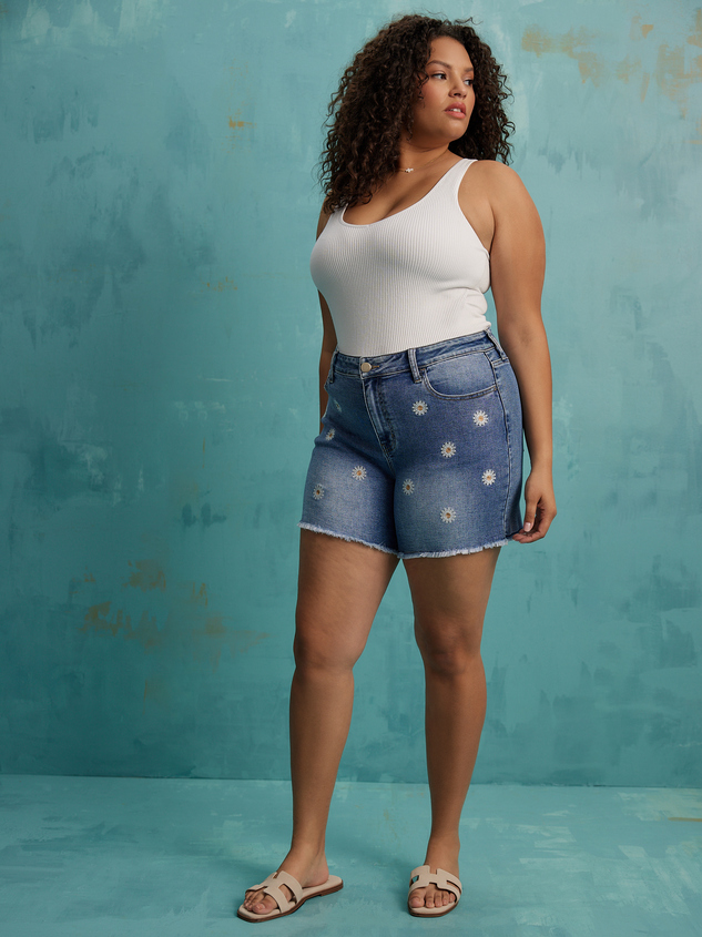 Lyla Daisy Denim Shorts