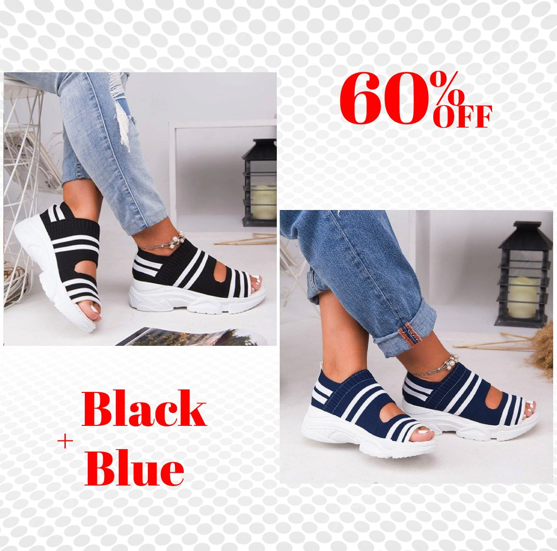 Leather Orthopedic Arch Support Sandals Diabetic Knitting Walking Sandals.