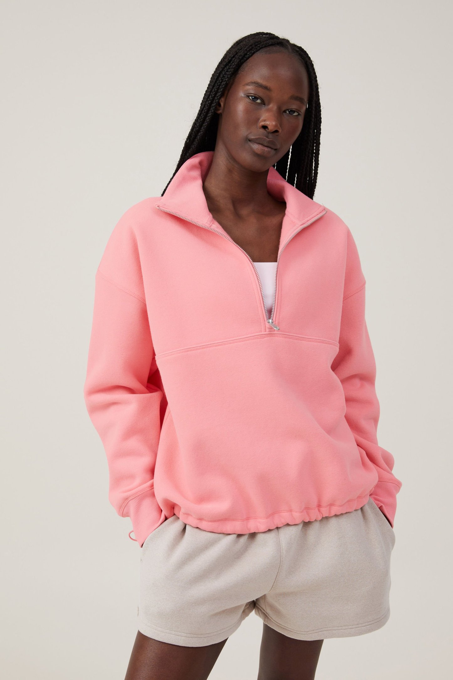 Plush Essential Half Zip Jumper