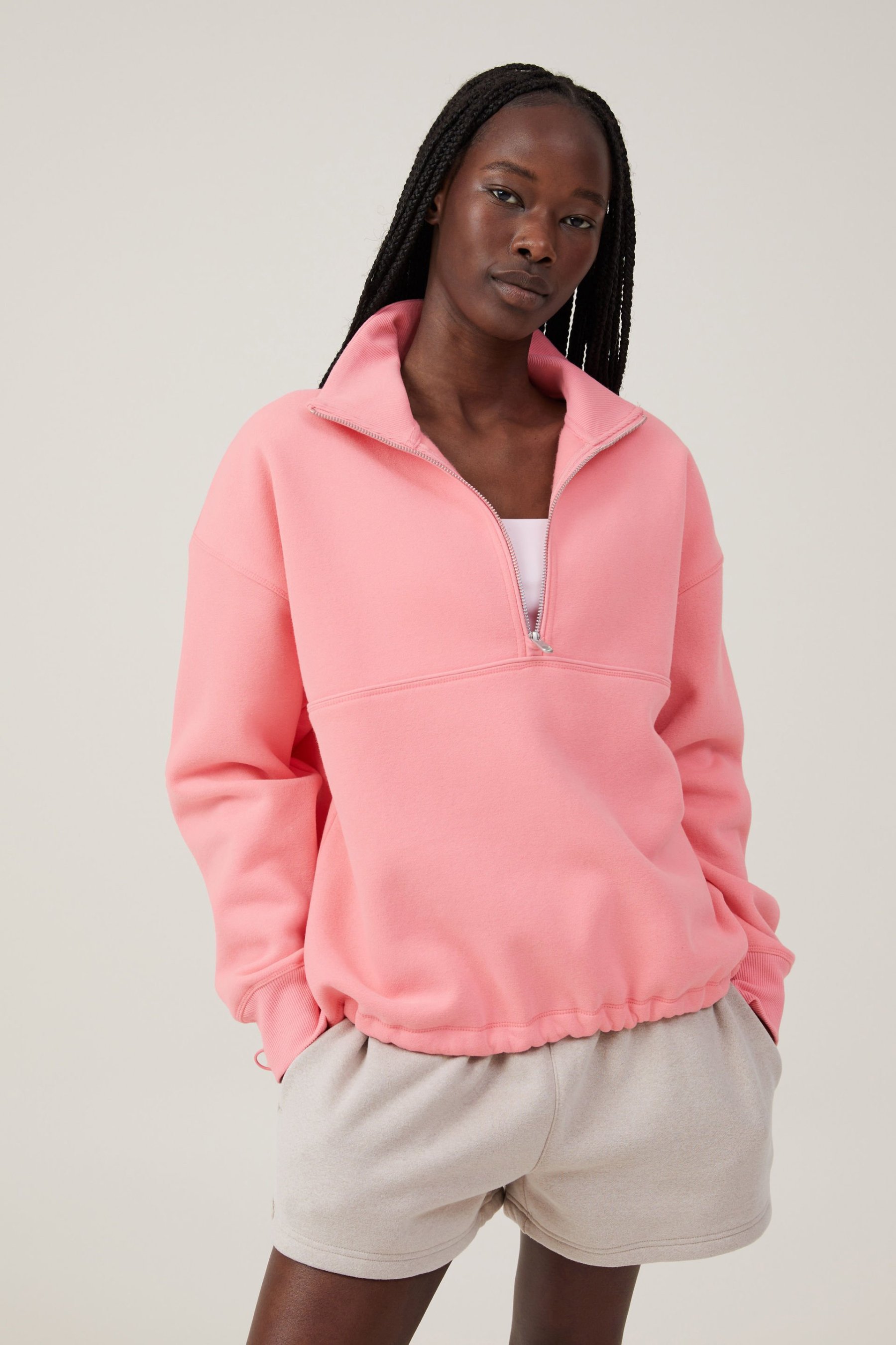 Plush Essential Half Zip Jumper