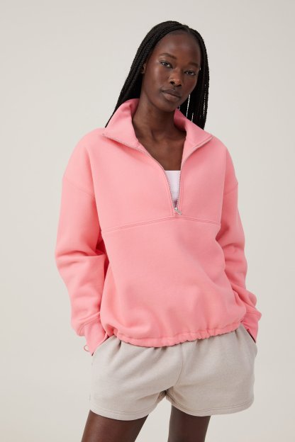 Plush Essential Half Zip Jumper