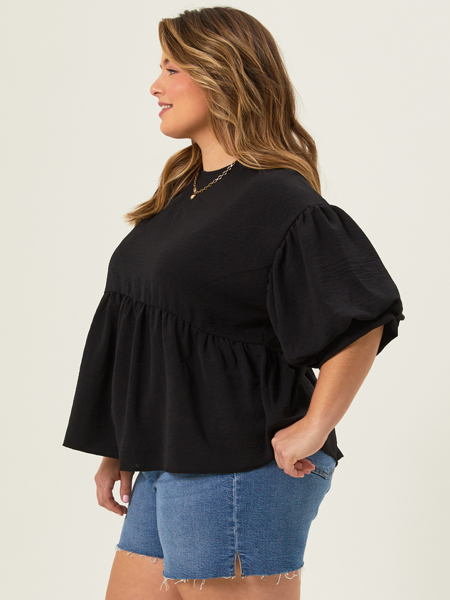 Leah Bubble Sleeve Top