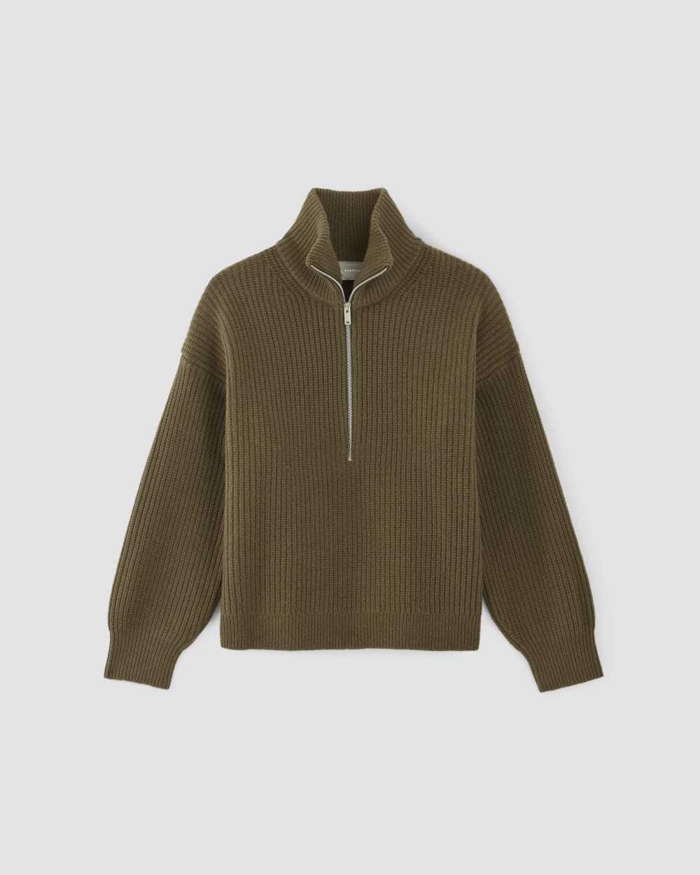 The Felted Merino Half-Zip Sweater