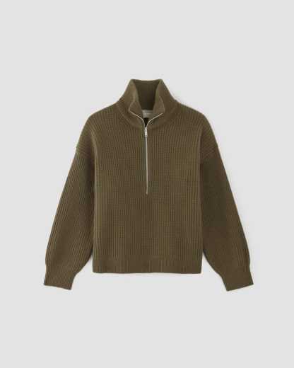 The Felted Merino Half-Zip Sweater