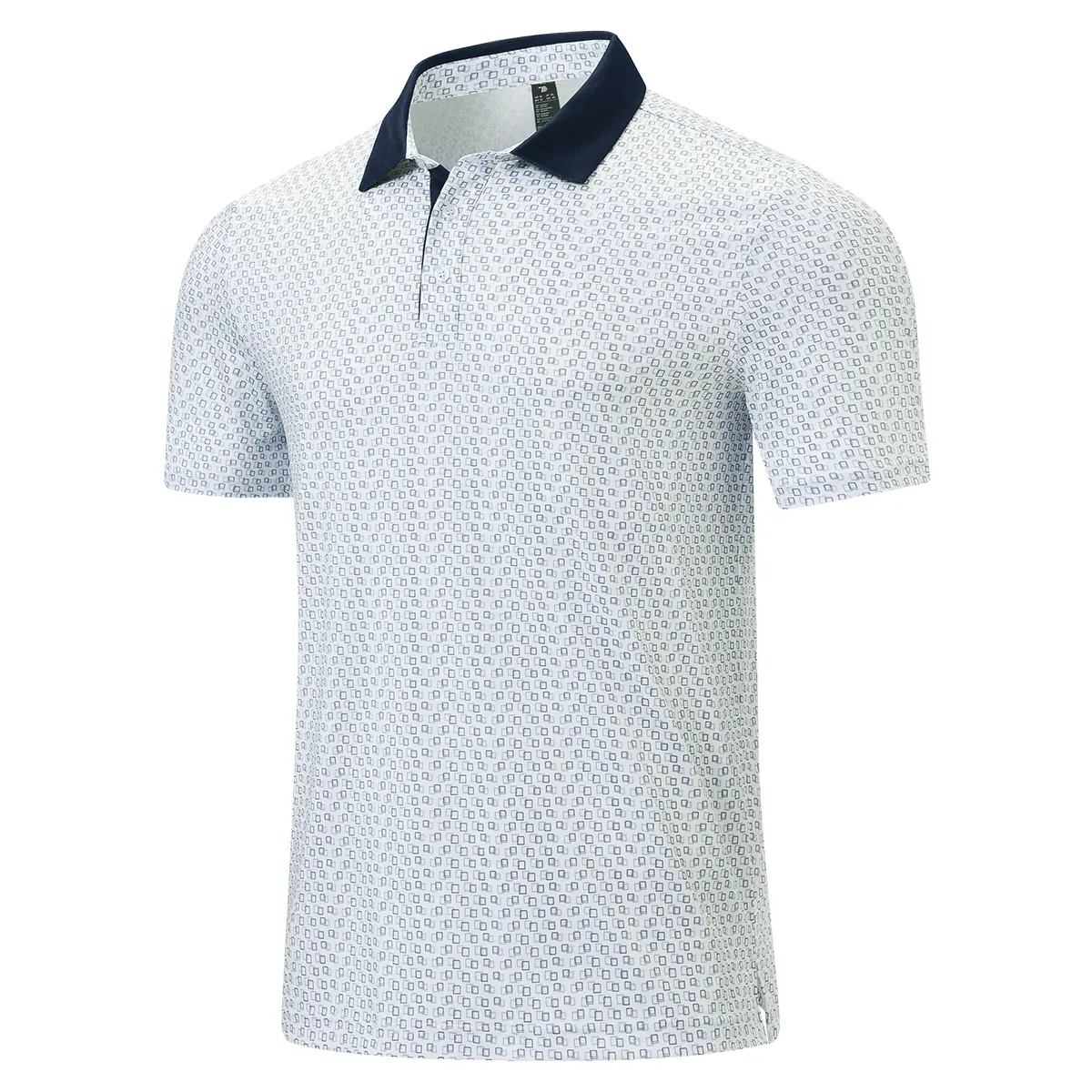 Men's Classic 3-Button Moisture Wicking Athletic Short Sleeve Golf Polo 