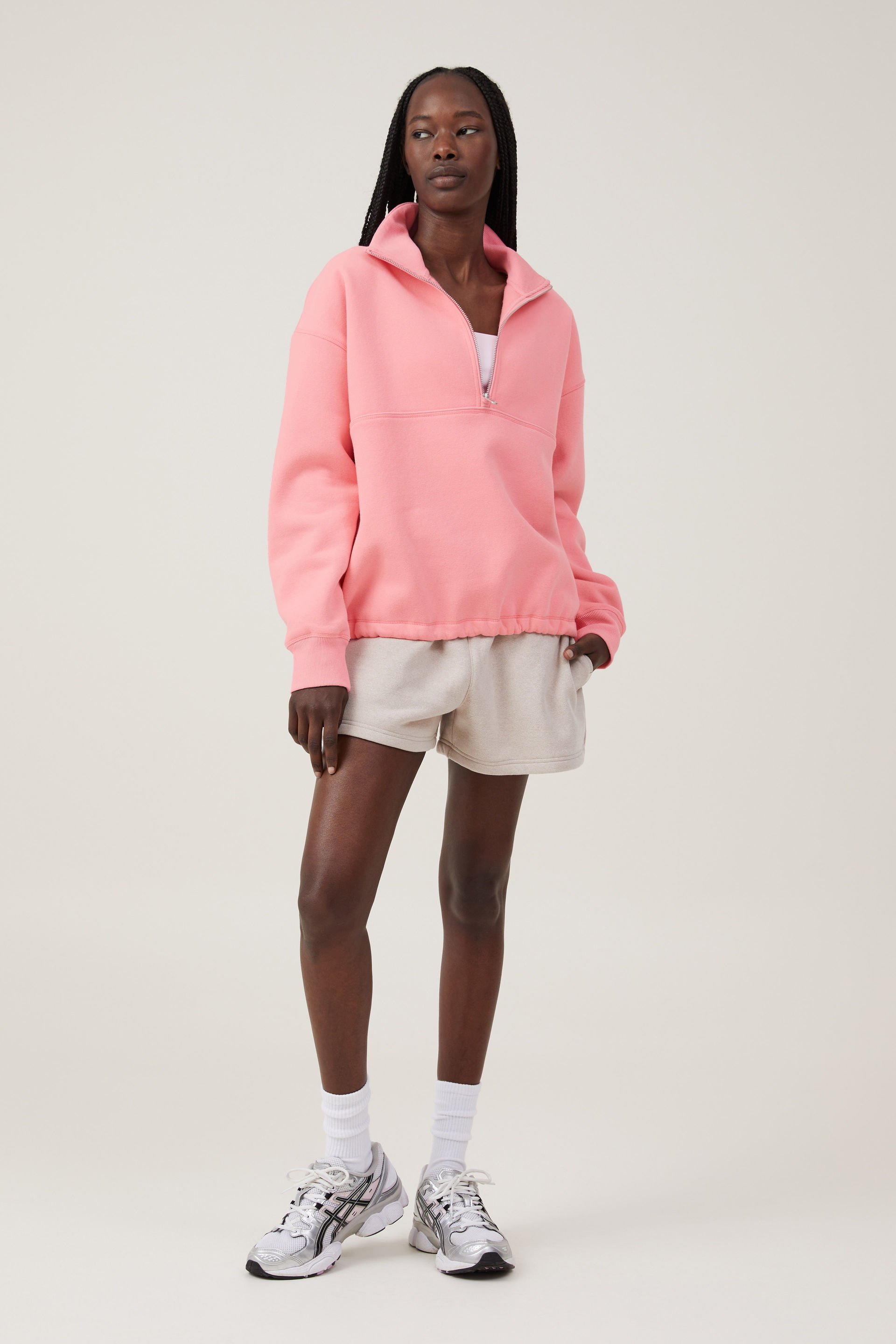 Plush Essential Half Zip Jumper