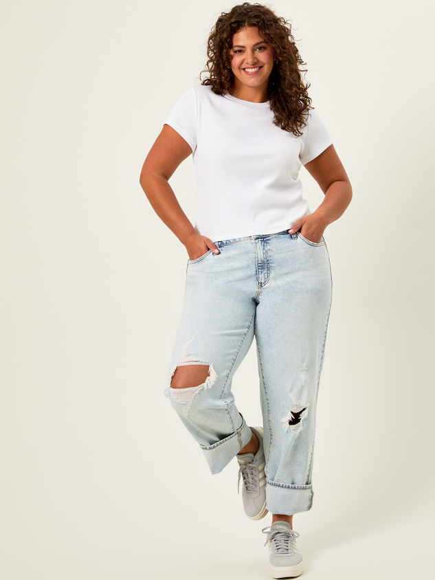 Margot Destructed Girlfriend Jeans