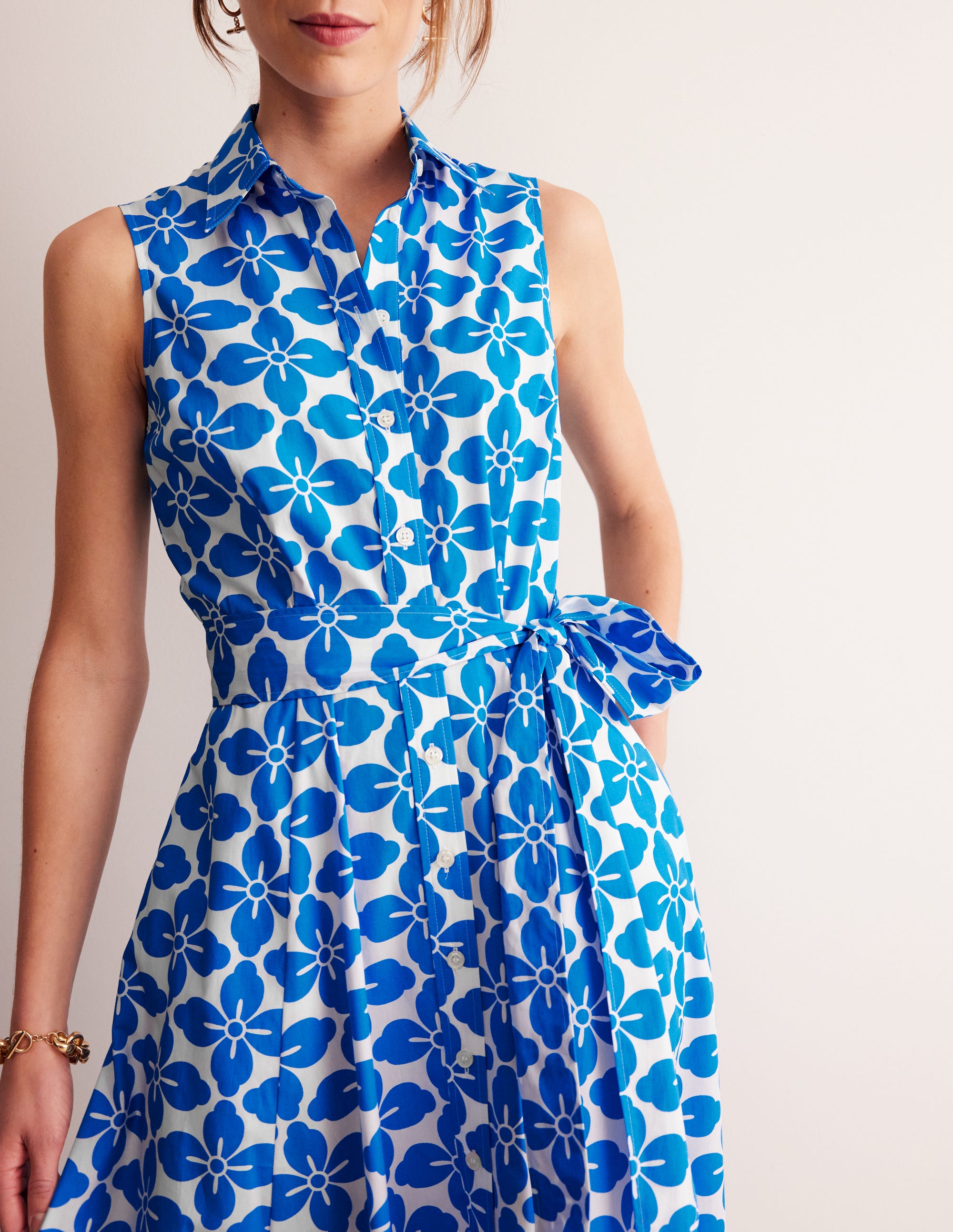 Amy Sleeveless Shirt Dress