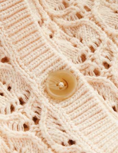 Short Sleeve Crochet Cardigan