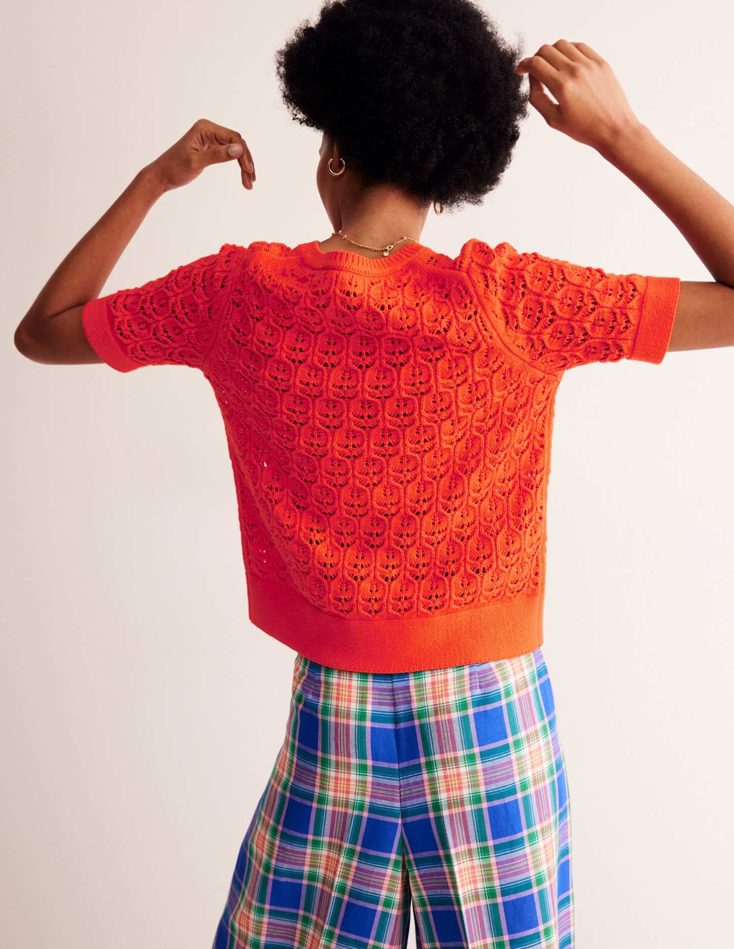 Short Sleeve Crochet Cardigan