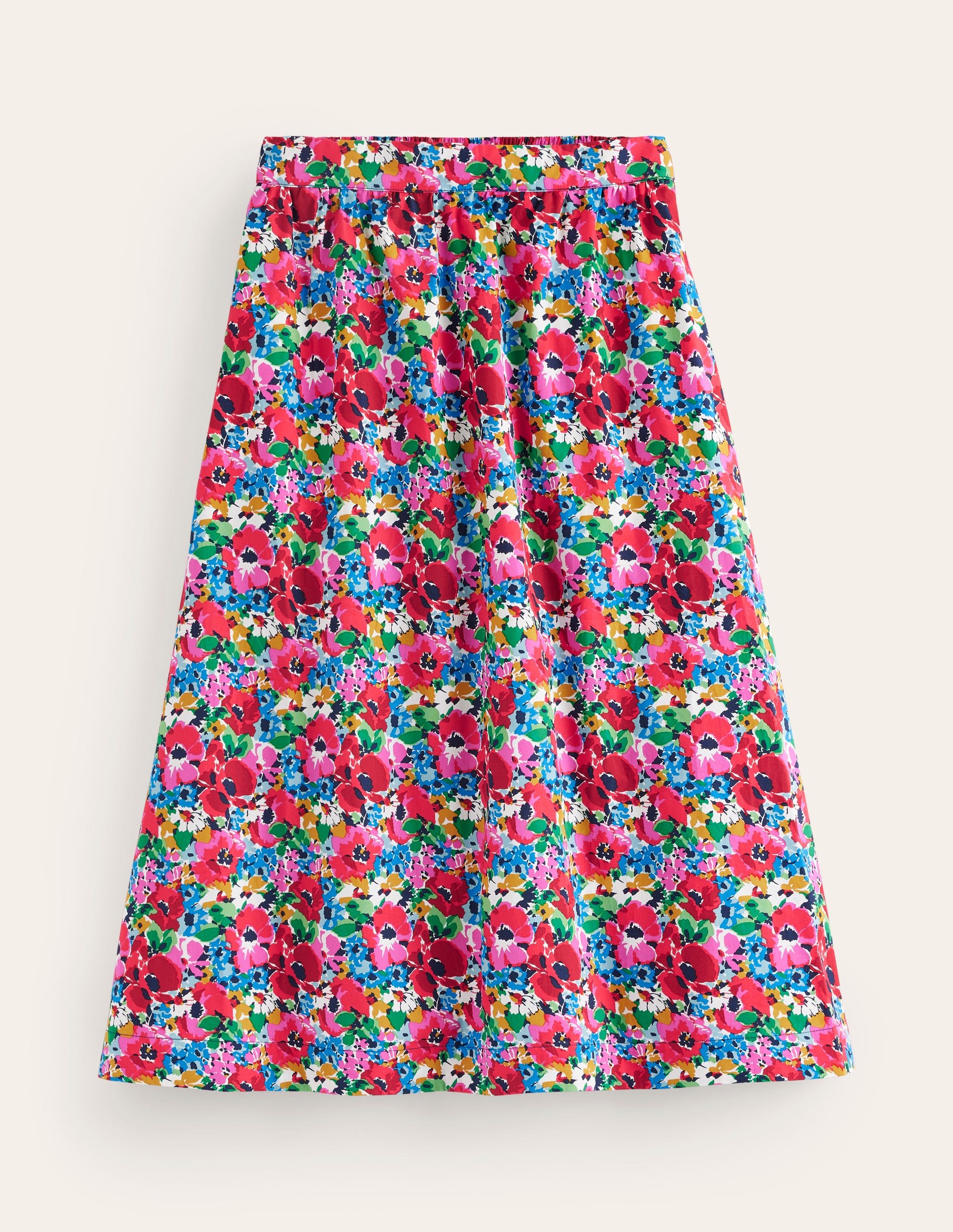 Hattie Poplin Midi Skirt