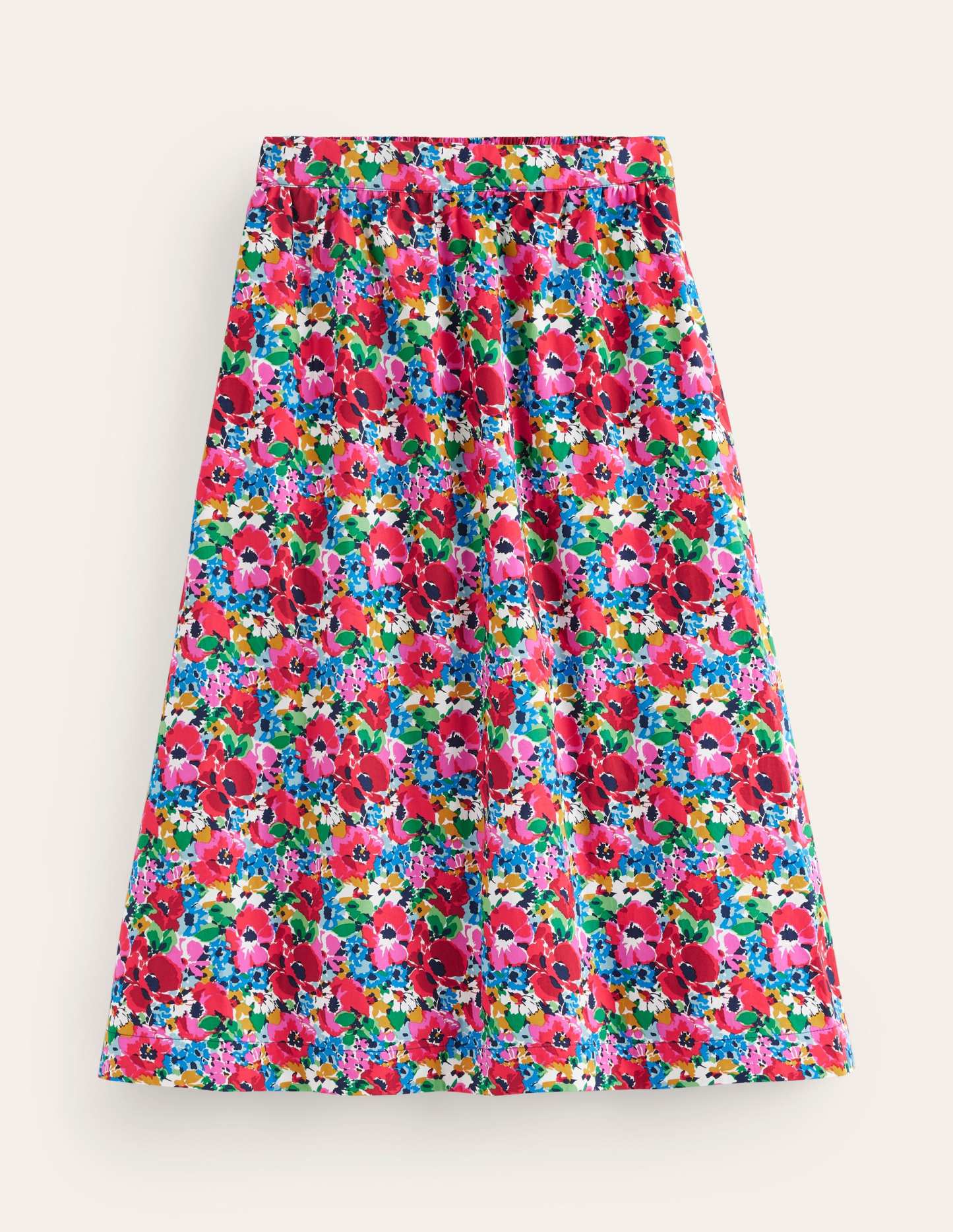 Hattie Poplin Midi Skirt