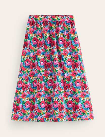 Hattie Poplin Midi Skirt