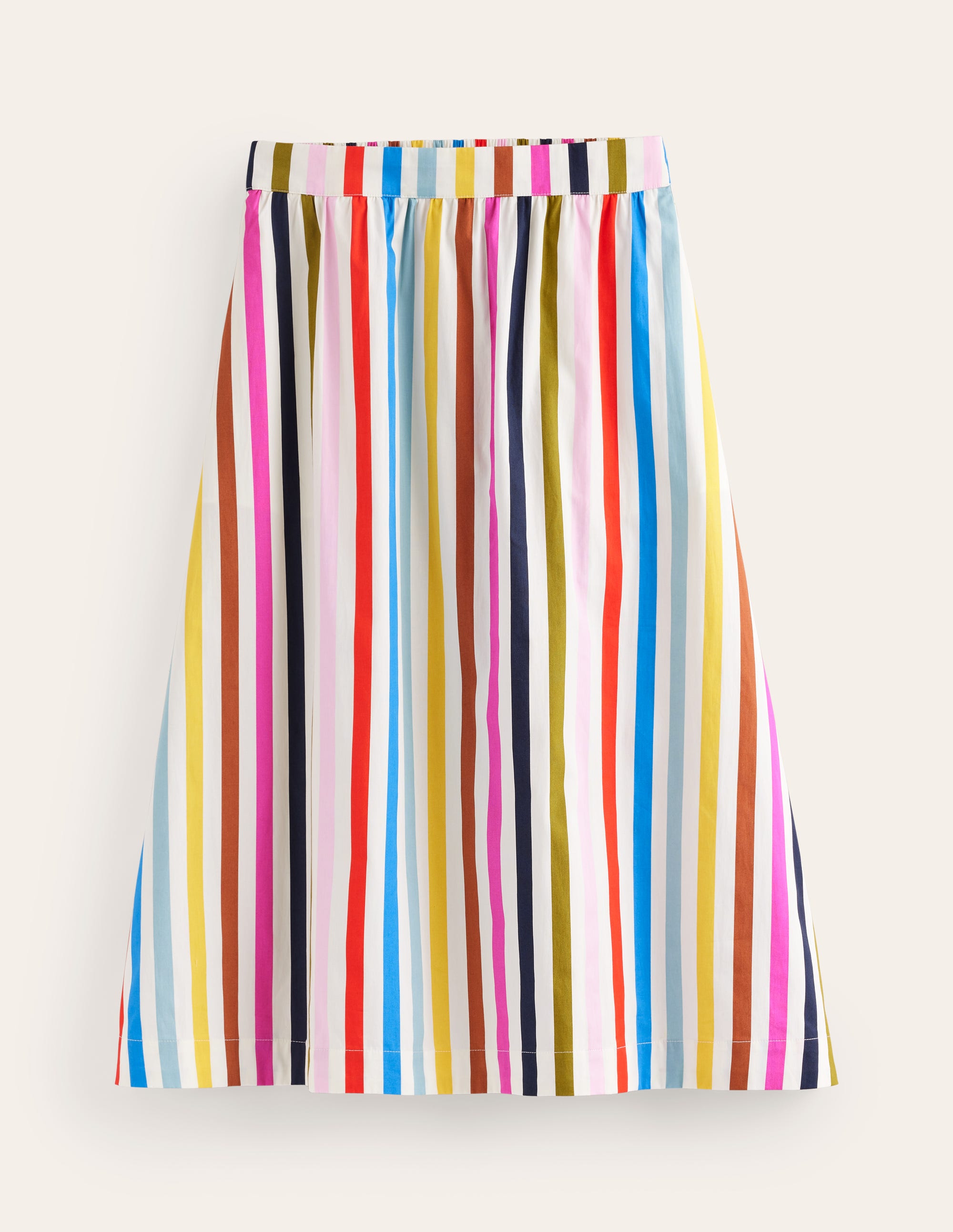 Hattie Poplin Midi Skirt