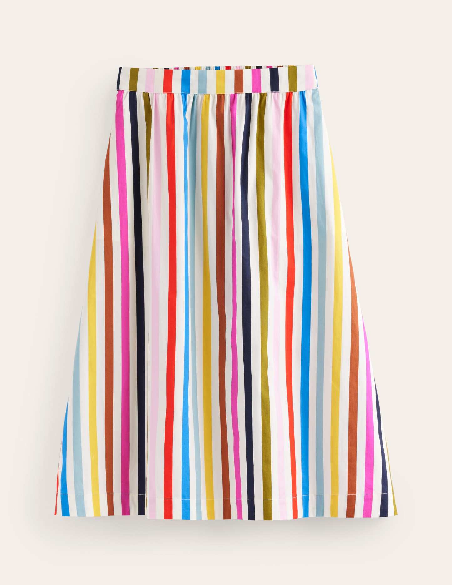 Hattie Poplin Midi Skirt