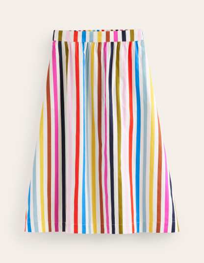 Hattie Poplin Midi Skirt