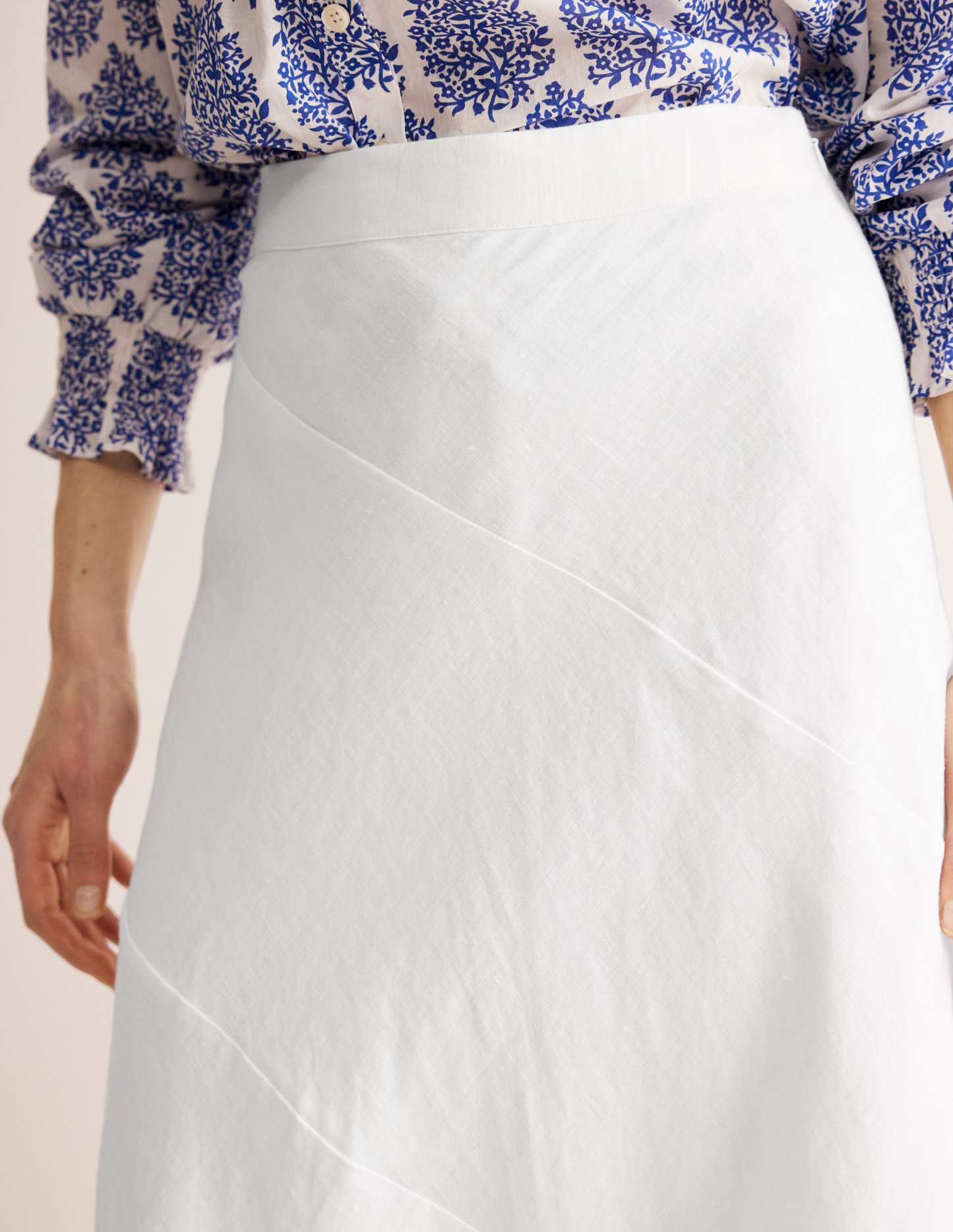 Patchwork Bias-Cut Slip Skirt