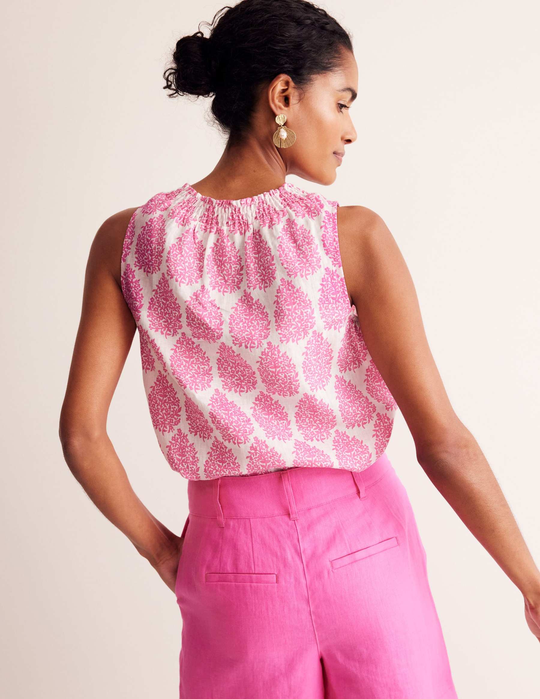 Georgia Linen Sleeveless Top