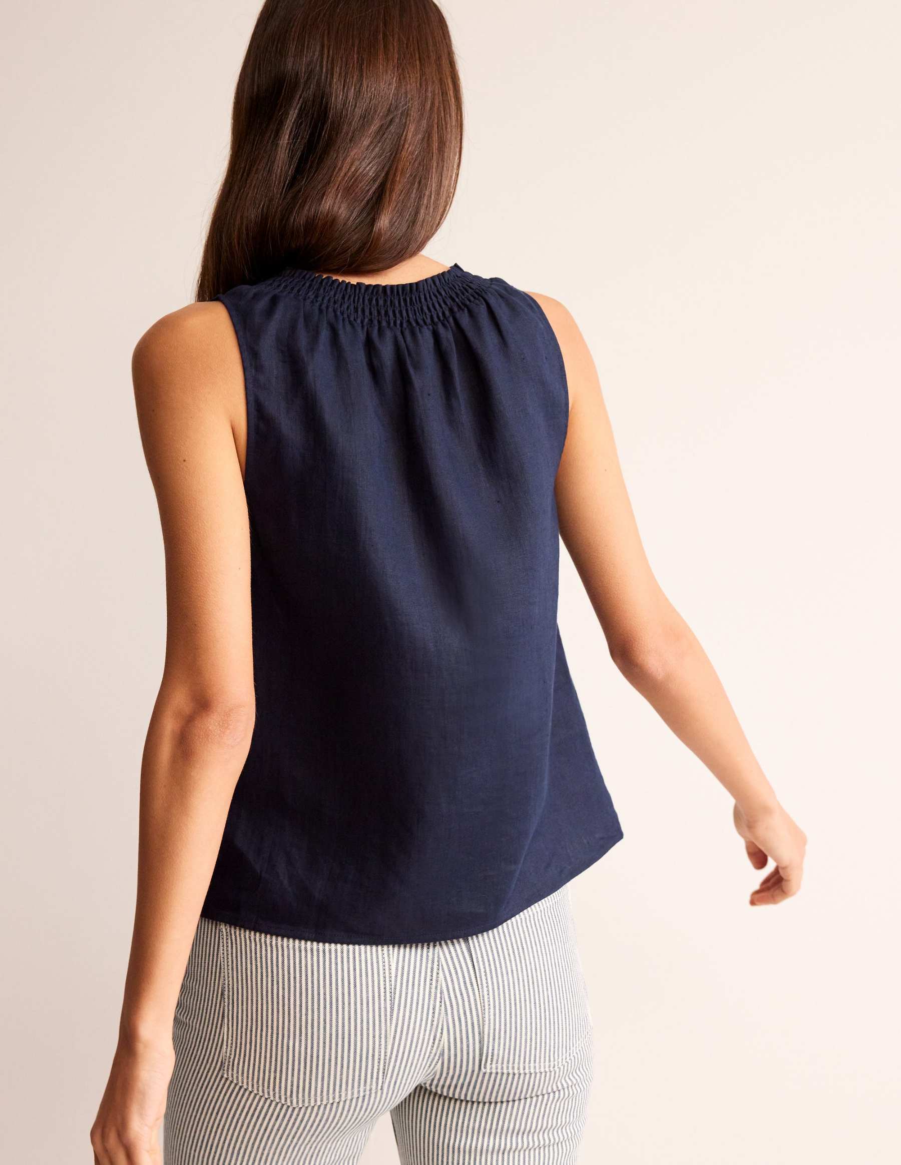 Georgia Linen Sleeveless Top