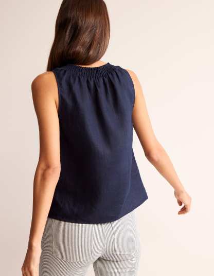 Georgia Linen Sleeveless Top