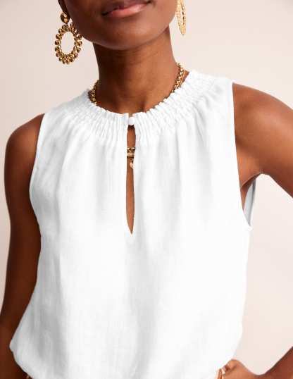 Georgia Linen Sleeveless Top