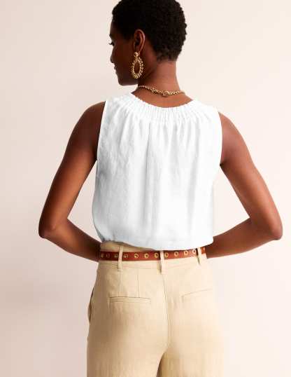 Georgia Linen Sleeveless Top