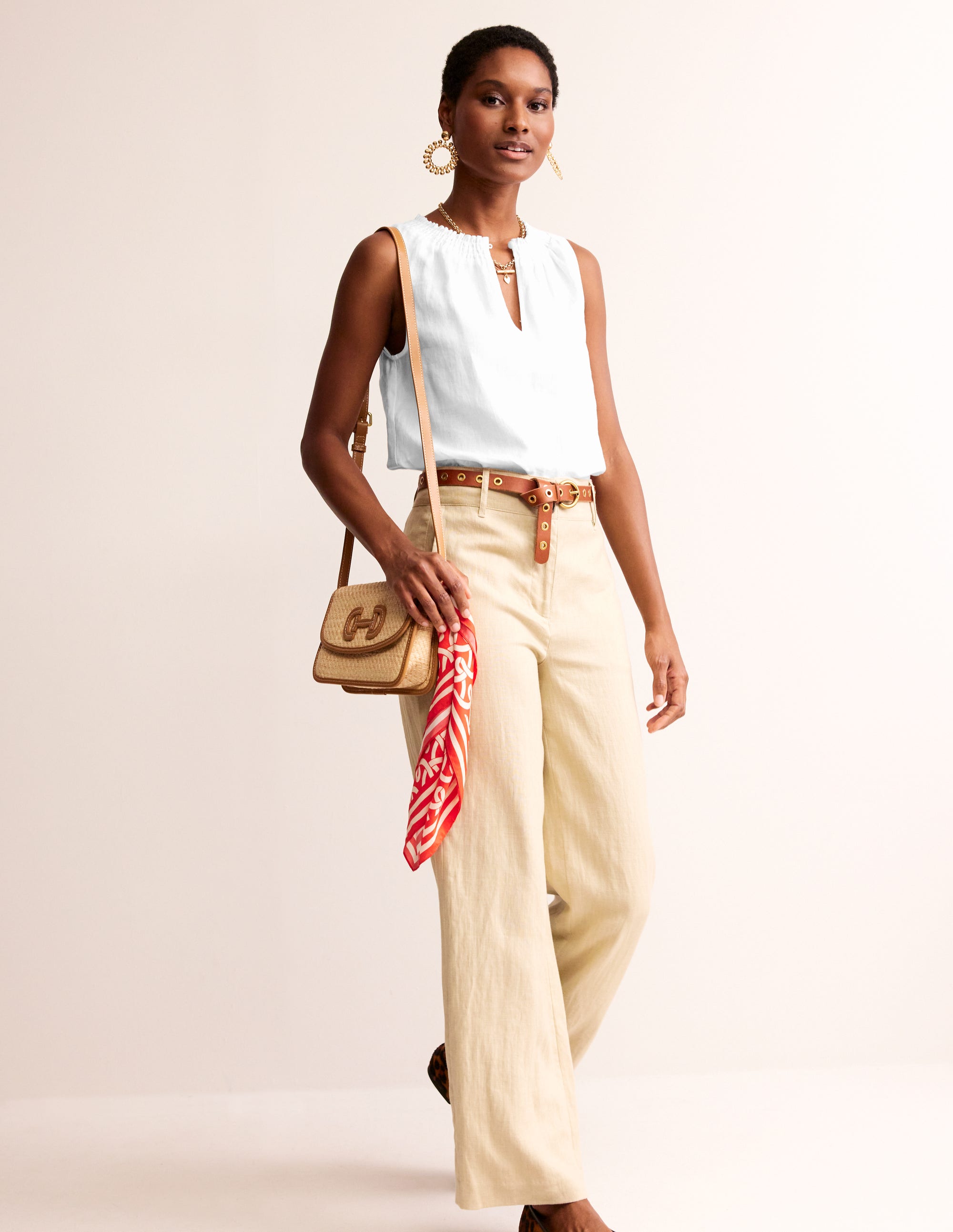 Georgia Linen Sleeveless Top