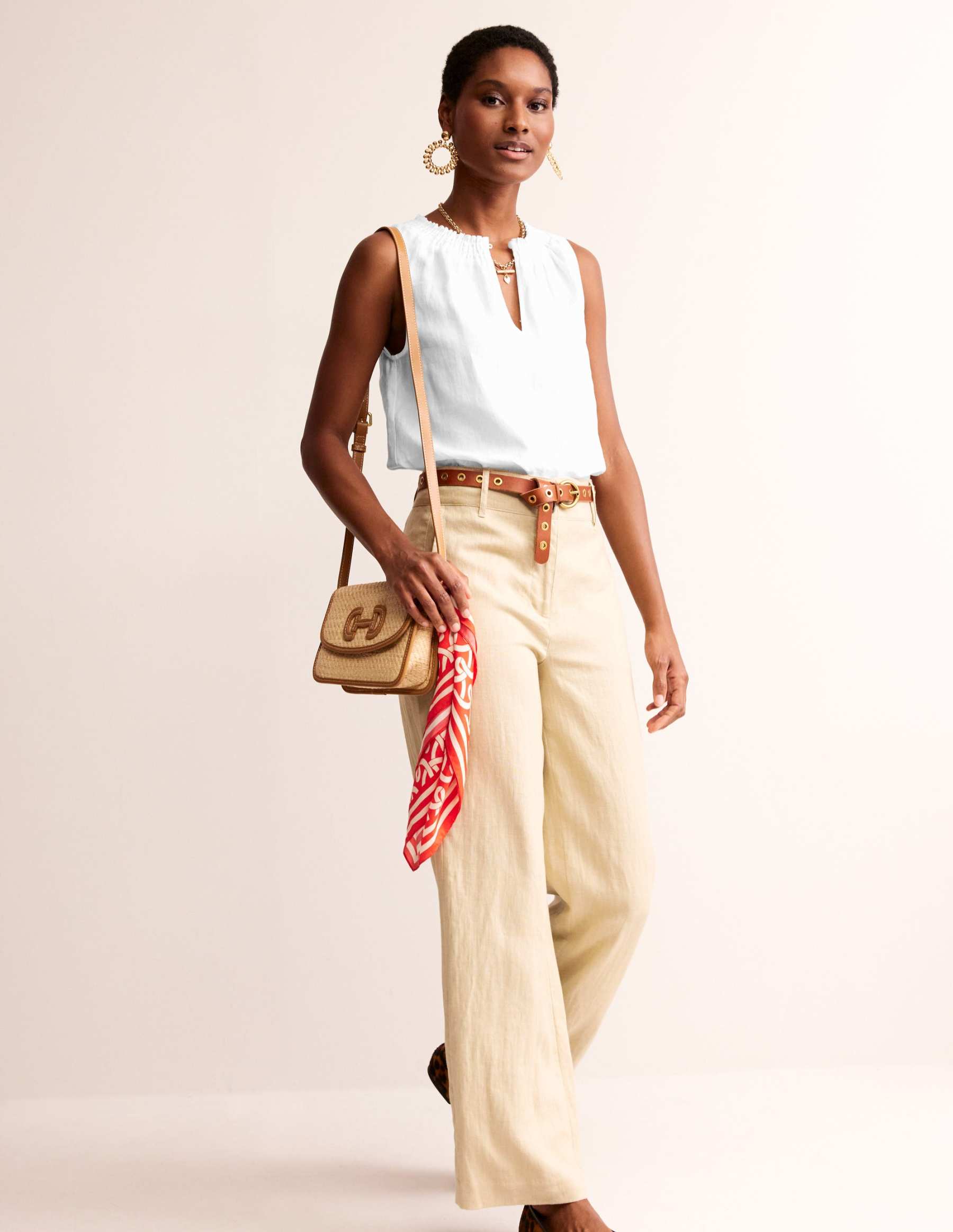 Georgia Linen Sleeveless Top