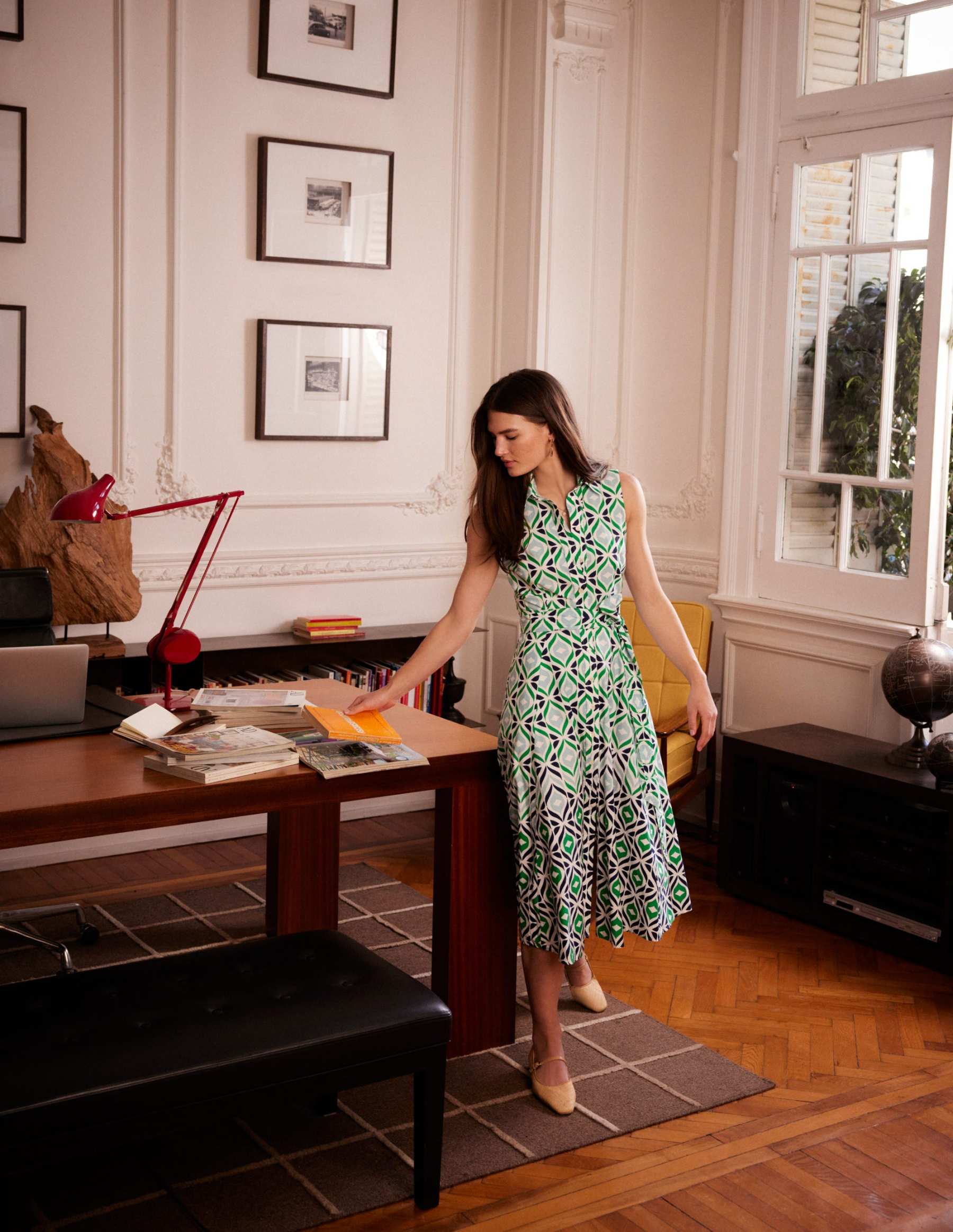 Amy Sleeveless Shirt Dress