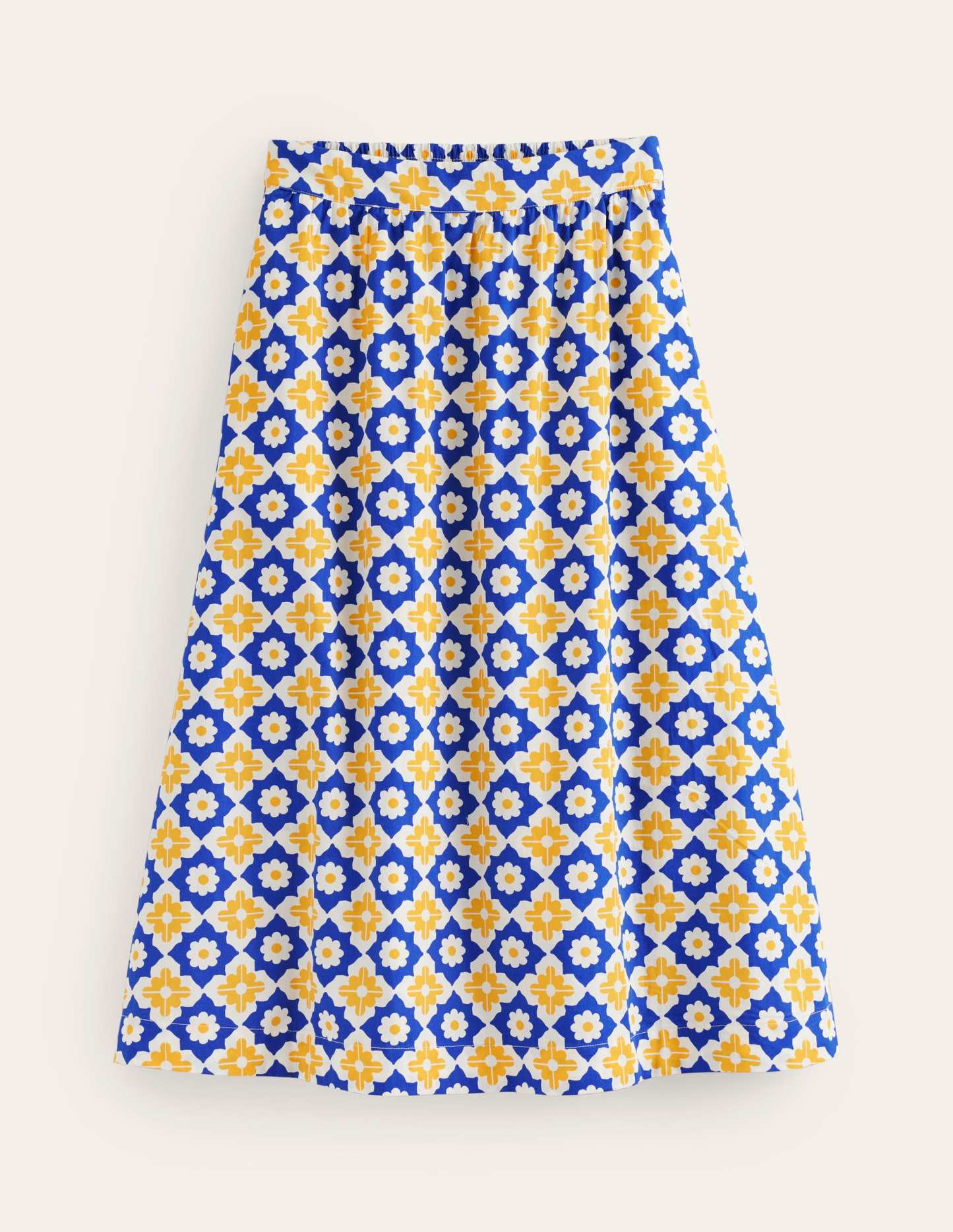Hattie Poplin Midi Skirt