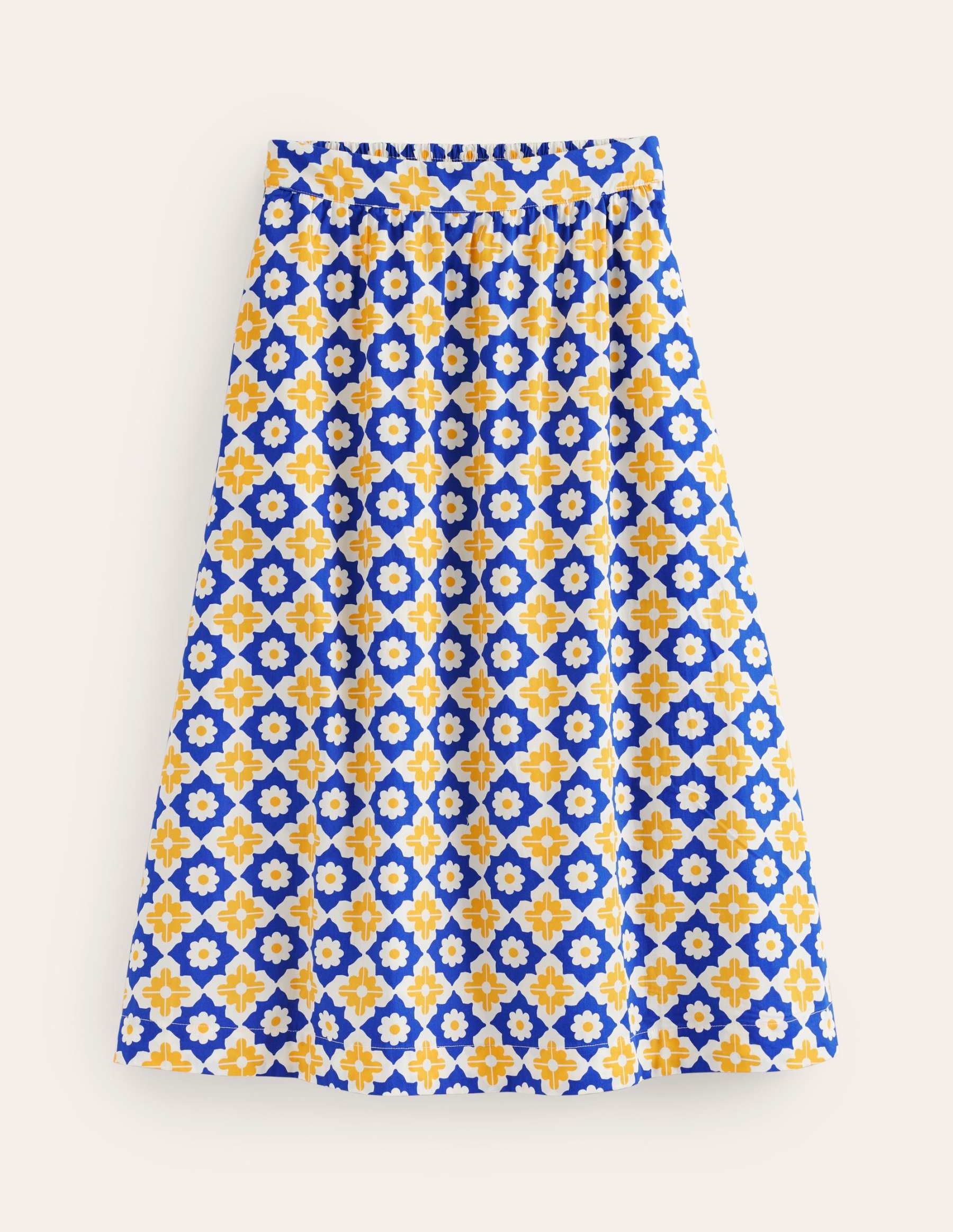 Hattie Poplin Midi Skirt