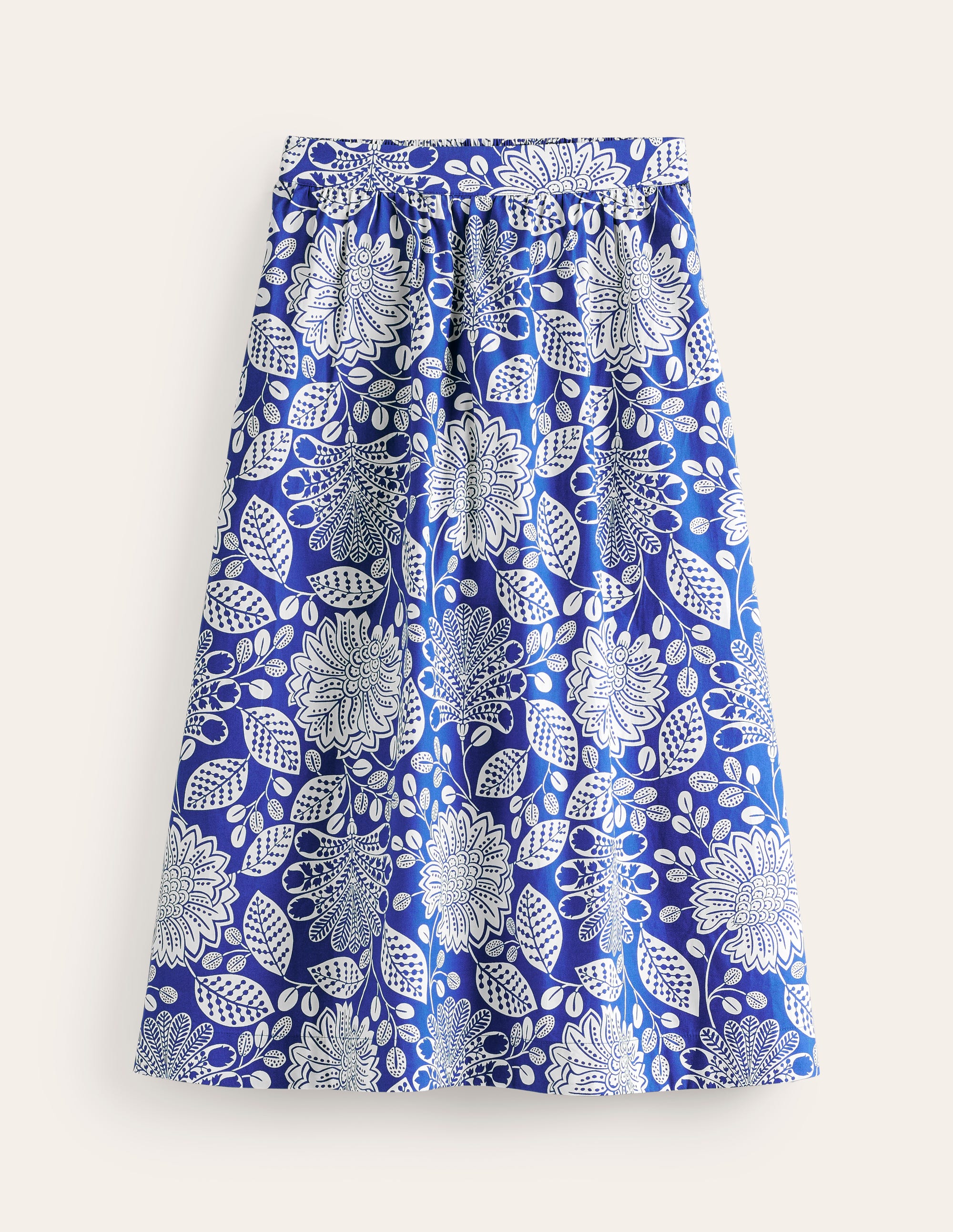 Hattie Poplin Midi Skirt