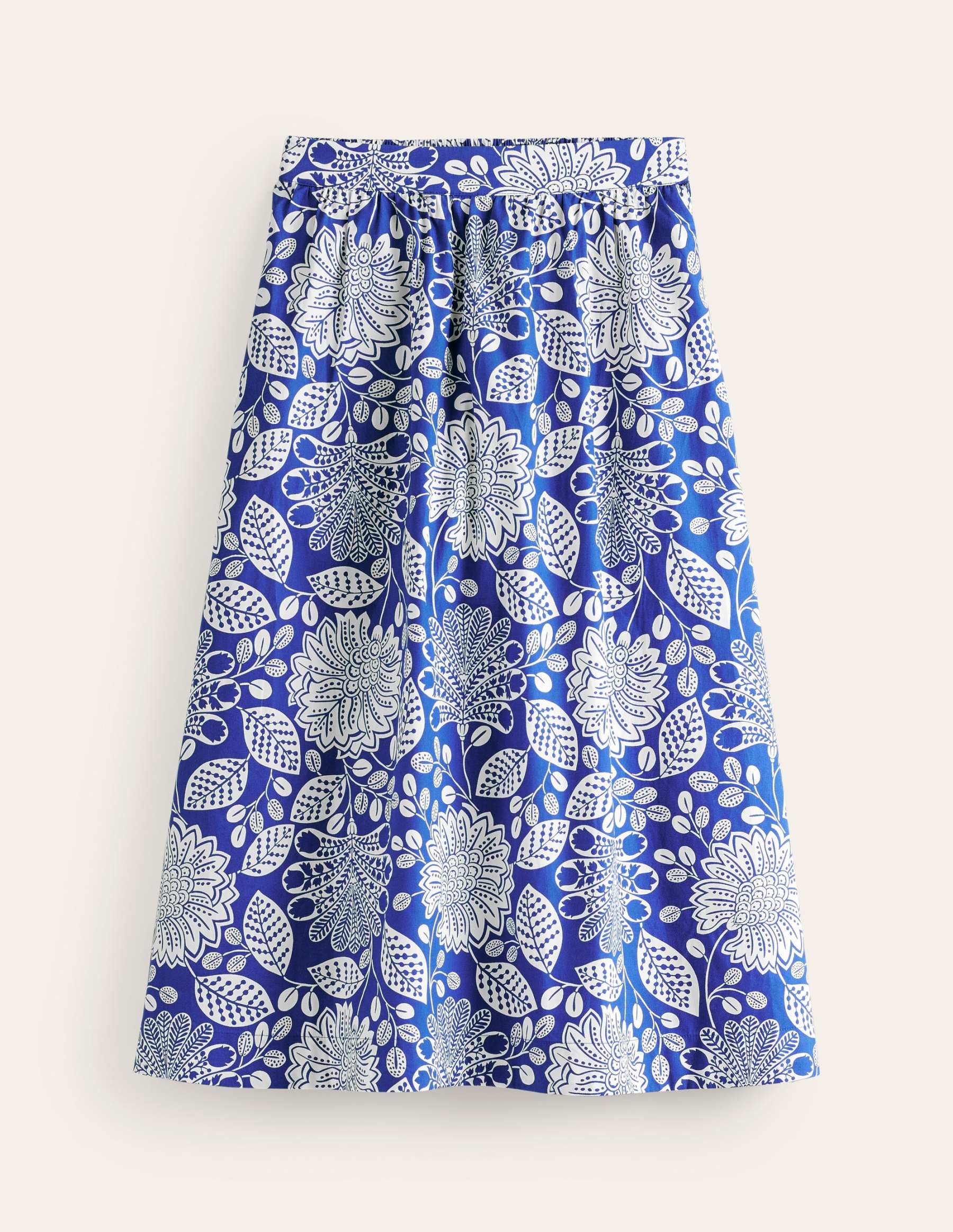 Hattie Poplin Midi Skirt
