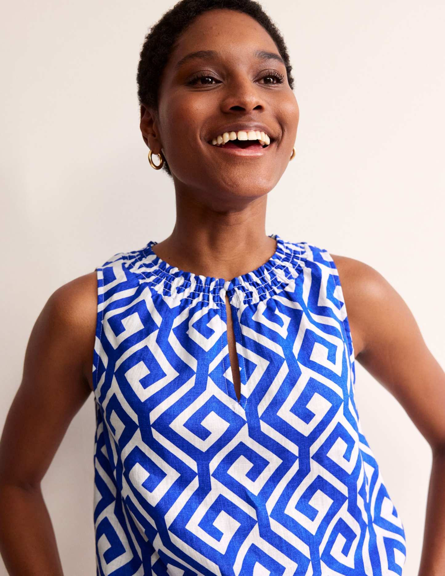 Georgia Linen Sleeveless Top