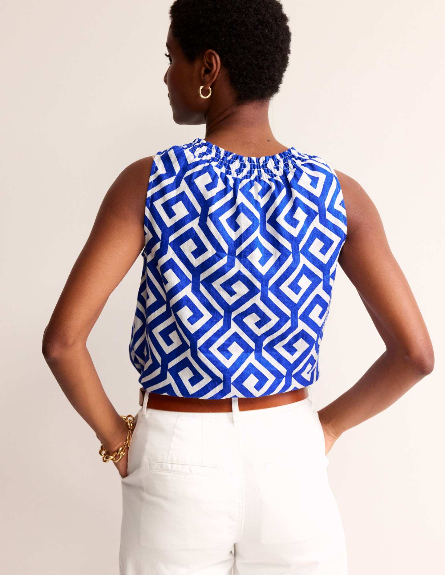 Georgia Linen Sleeveless Top