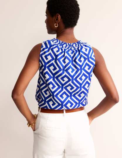 Georgia Linen Sleeveless Top