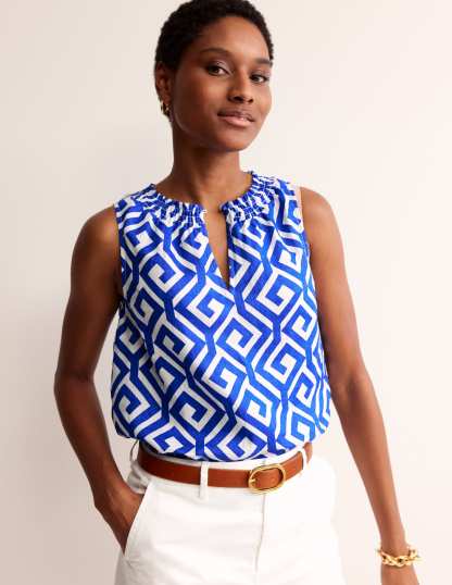 Georgia Linen Sleeveless Top